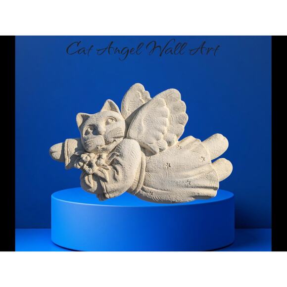 Angel Cat Wall Decor - Picture 1 of 4